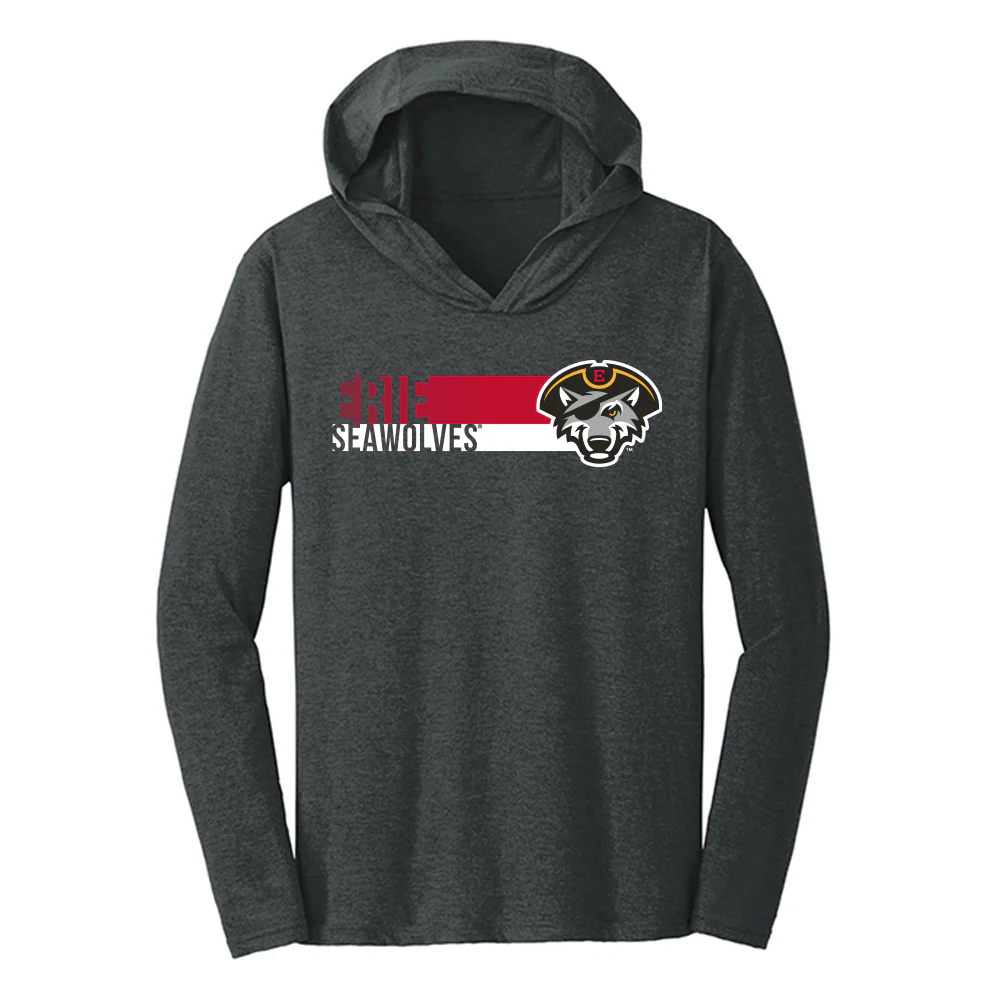 Erie SeaWolves 108 Fade L/S Hooded Tee