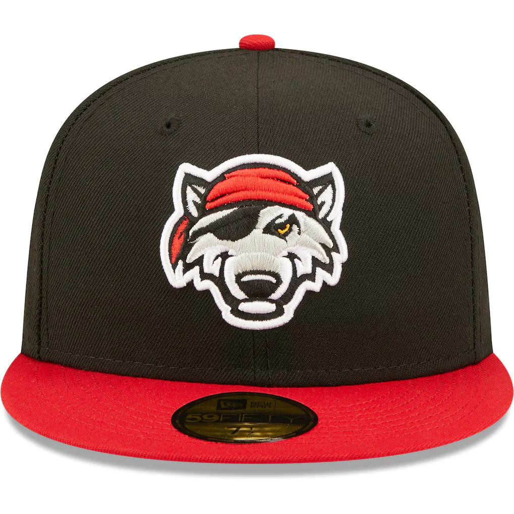 Erie SeaWolves Alternate Black New Era 59FIFTY On-Field Cap - Image 2