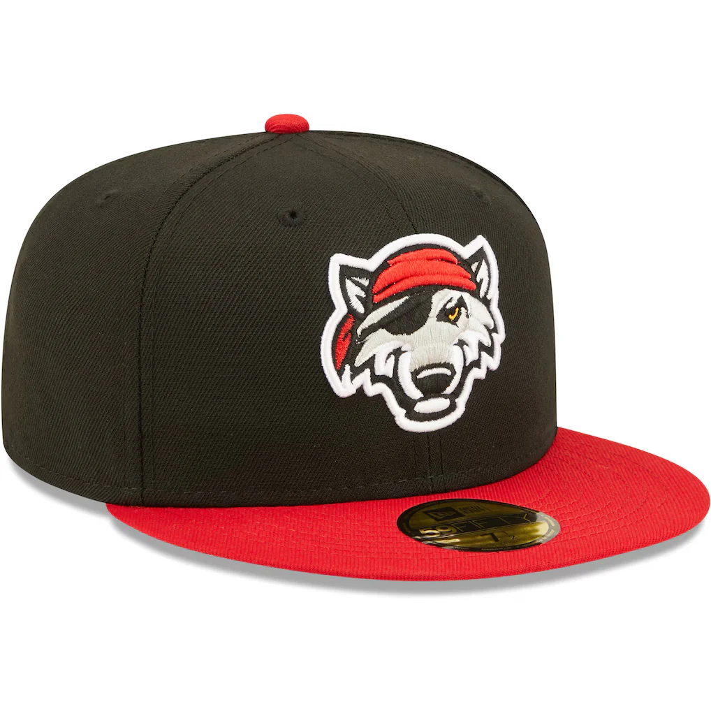 Erie SeaWolves Alternate Black New Era 59FIFTY On-Field Cap - Image 3