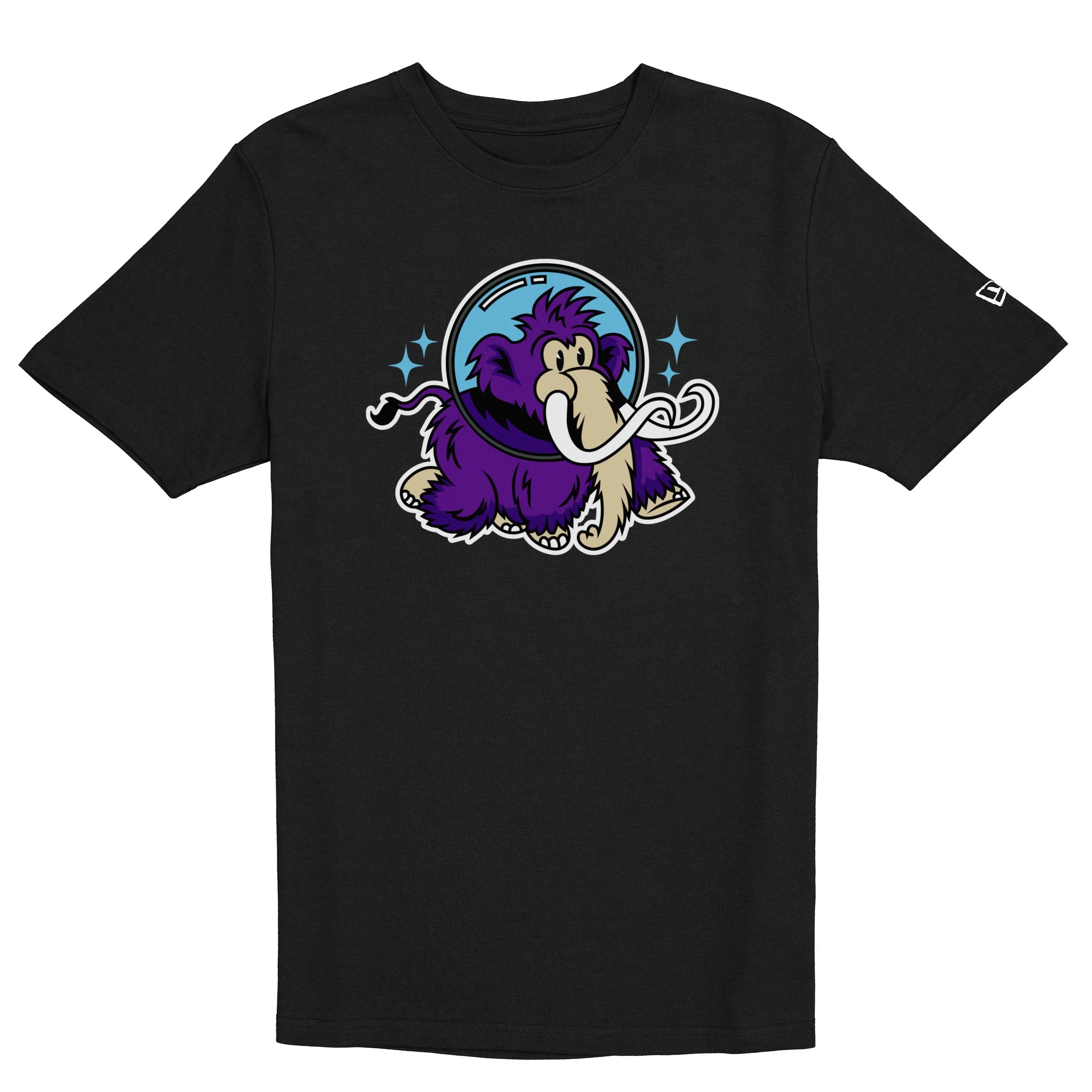 Erie SeaWolves NEC Moon Mammoths Polyester Logo Tee