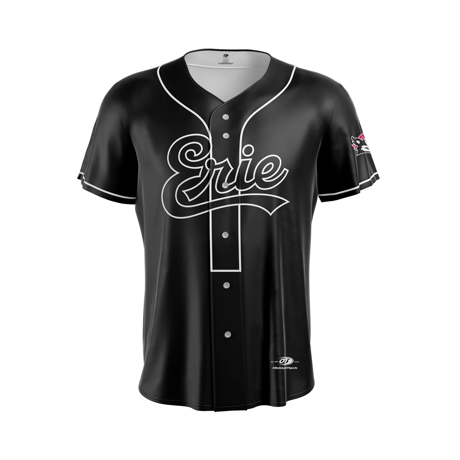 OT Youth Fauxback Black Jersey